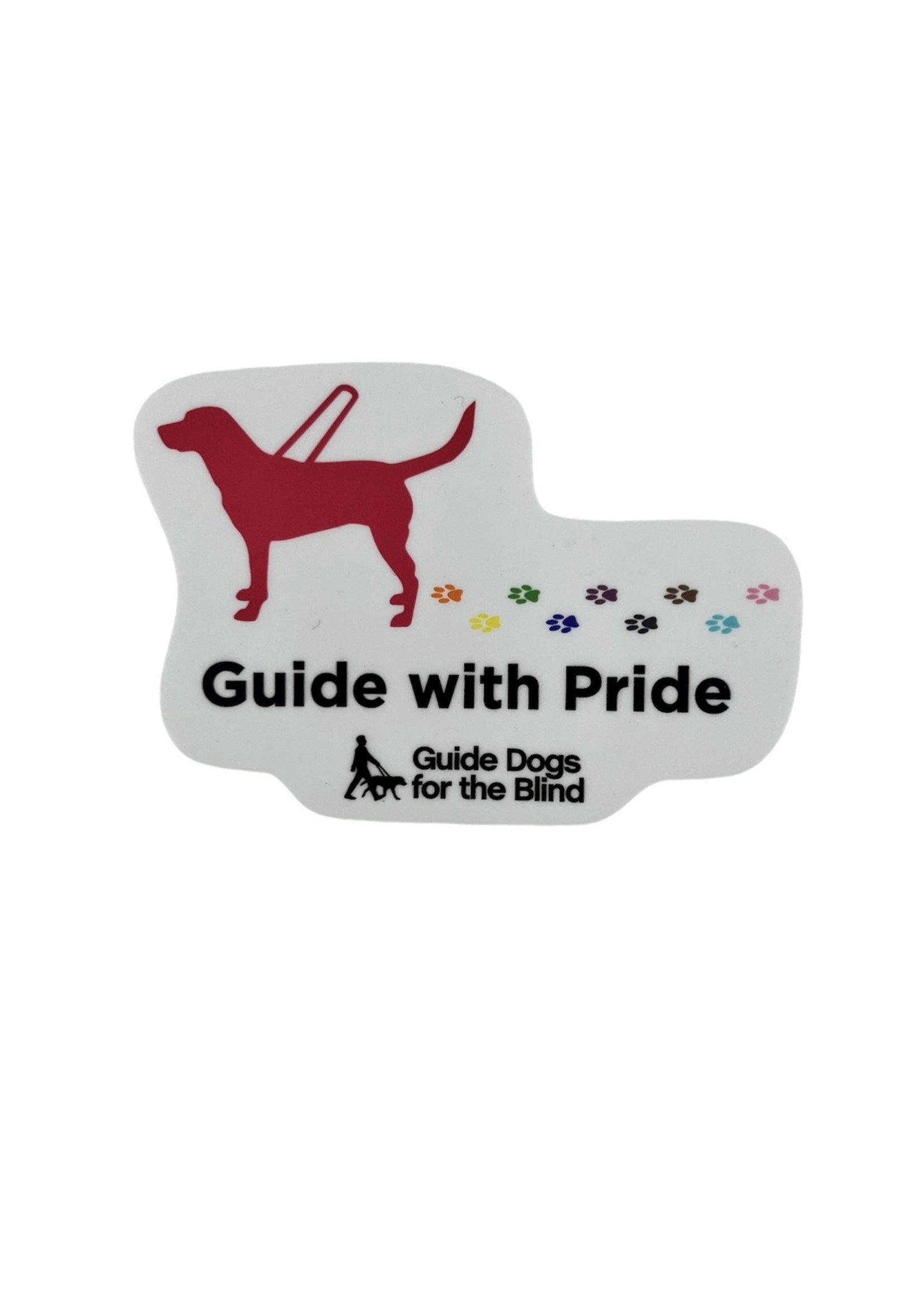 Waterproof Sticker - Guide with Pride Dog