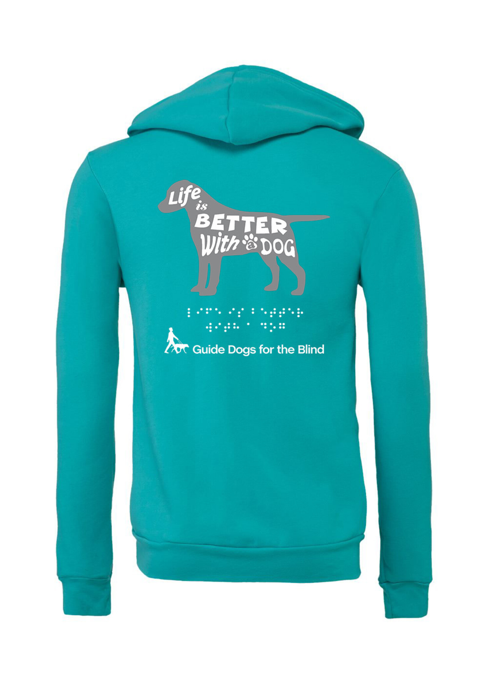 Relaxed Fit Life is Better with a dog Zip Hoodie