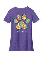Contoured Paw Print V Tee
