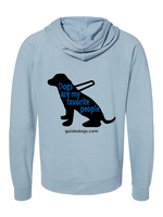 Relaxed DAMFP Blk Lab Zip Hoodie