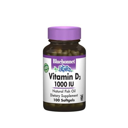 Bluebonnet Vitamin D3 1000IU 100ct