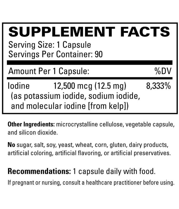 Europharma Terry Naturally Tri-Iodine 12.5mg 90 ct