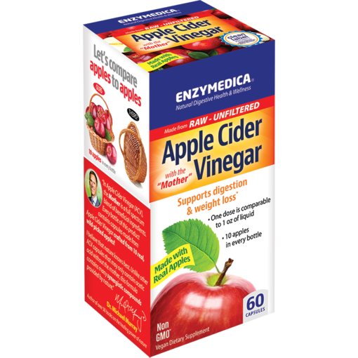 Enzymedica Apple Cider Vinegar Capsules 60 ct