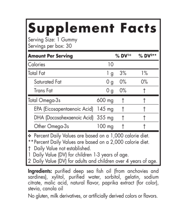 Nordic Naturals Children's DHA Omega-3, 600 mg, Gummies, Tropical Punch - 30 gummies