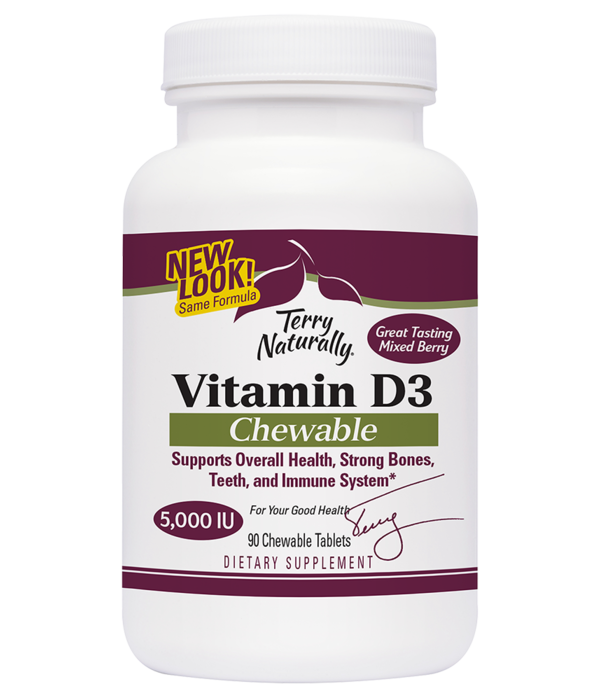 Terry Naturally Vitamin D3 Chewable 5000iu 90 Ct To Your