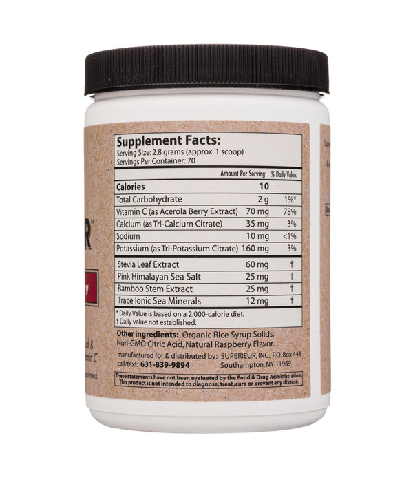 Superieur Electrolytes Red Raspberry 70 servings