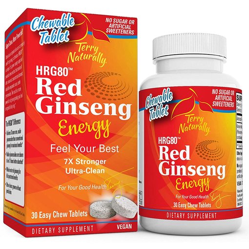 Europharma Red Ginseng Energy Easy Chew Tablets 30ct