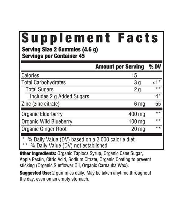 MegaFood Elderberry Immune Support Gummies 54ct