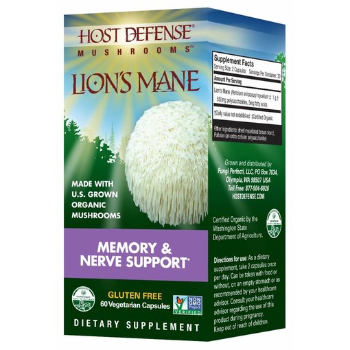 Host Defense Lion's Mane Memory & Nerve Support 60 ct