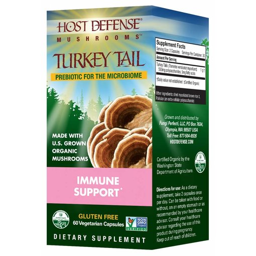 Host Defense Turkey Tail Immune Support 60 ct