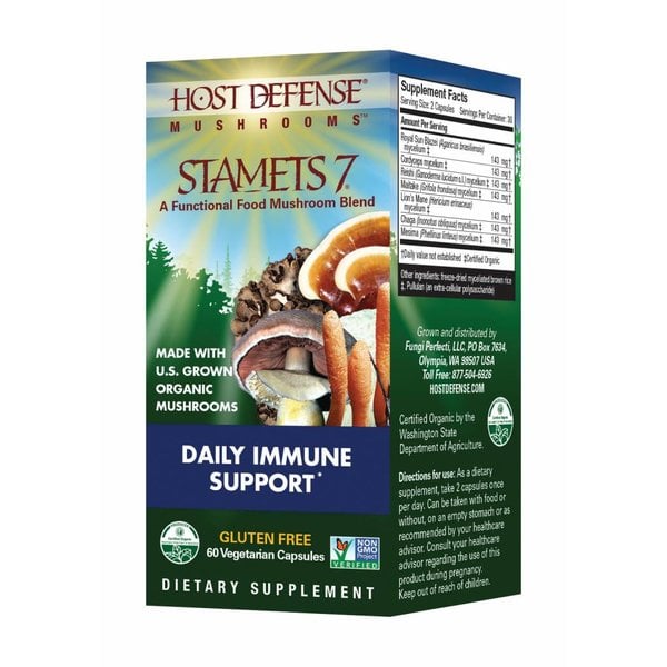 Host Defense Stamets 7 Daily Immune Support 60 ct