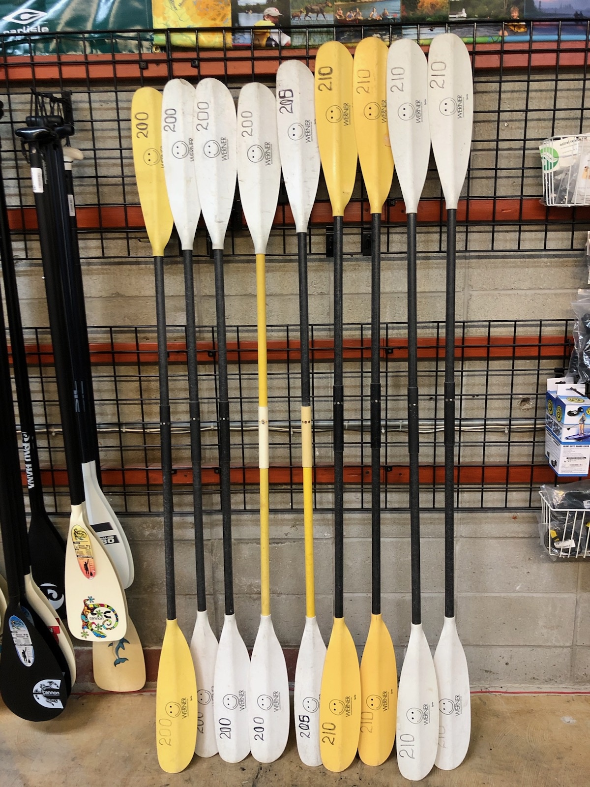 Werner Paddles Sprite 2pc Kayak Paddle Assorted Sizes - Used