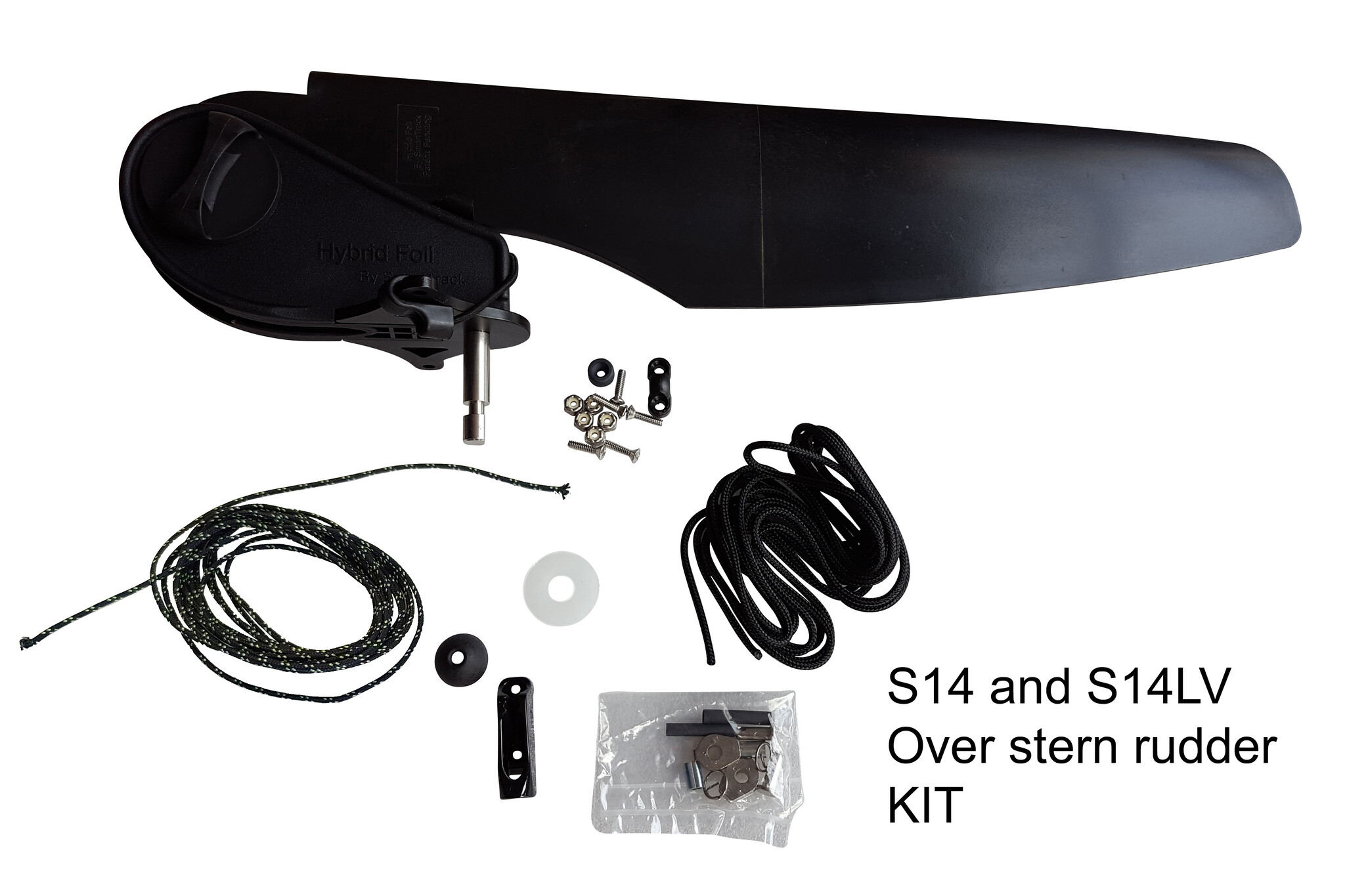 Stellar Kayaks Overstern Rudder Kit W/line (S14/S14LV)