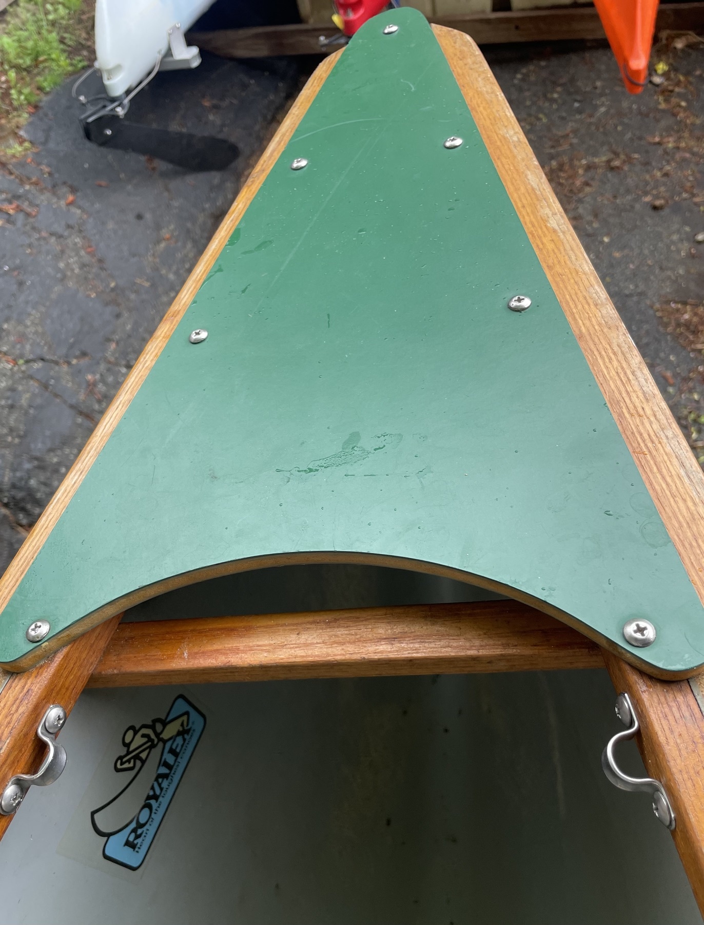 Mad River Canoe Mad River Explorer Wood Trim Green Royalex "Used"