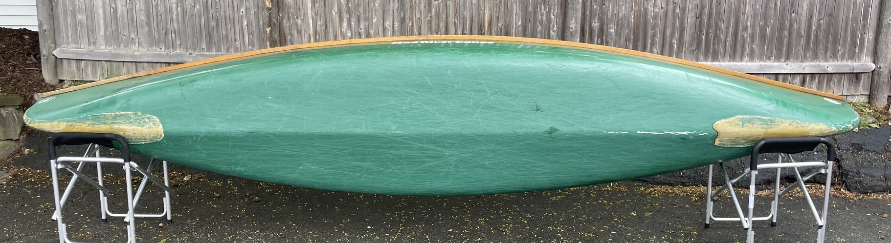 Mad River Canoe Mad River Explorer Wood Trim Green Royalex "Used"