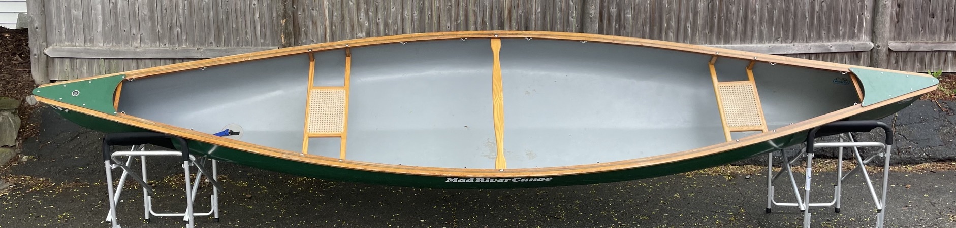 Mad River Canoe Mad River Explorer Wood Trim Green Royalex "Used"