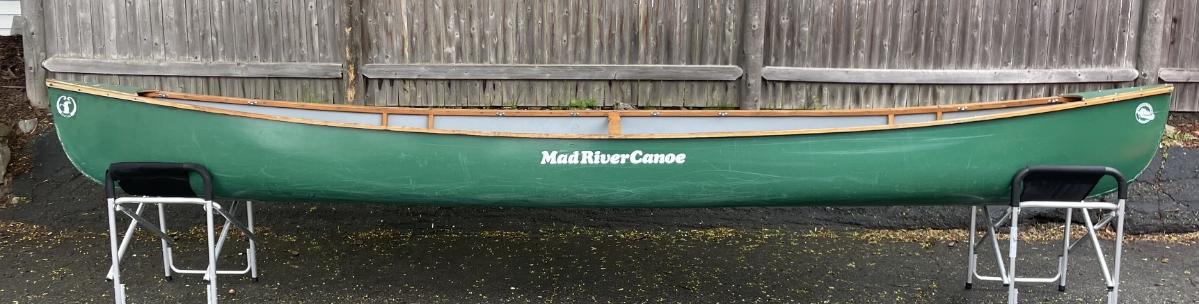 Mad River Canoe Mad River Explorer Wood Trim Green Royalex "Used"
