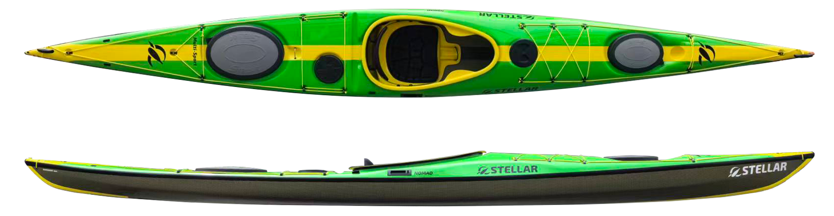 Stellar Kayaks Nomad Multi-Sport Green/Yellow - Custom Color