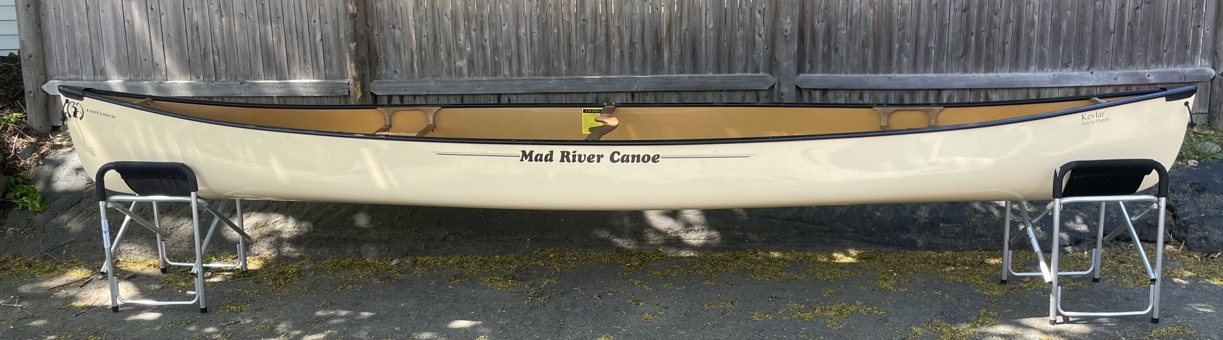 Mad River Canoe Mad River Explorer Kevlar Sand Aluminum Trim  "Used"