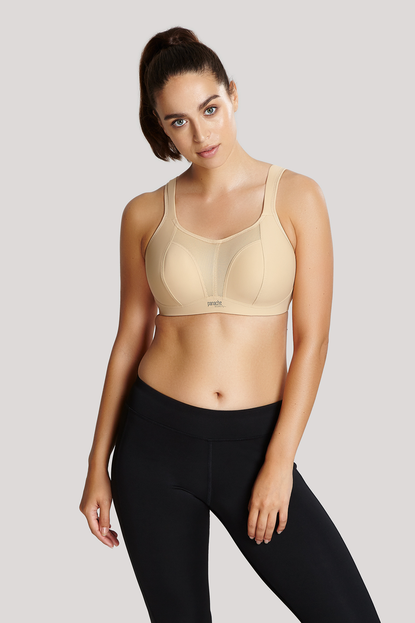 Panache Sports Bra Non Wired Moulded Full Cup J-Hook Supportive Sportswear  7341B