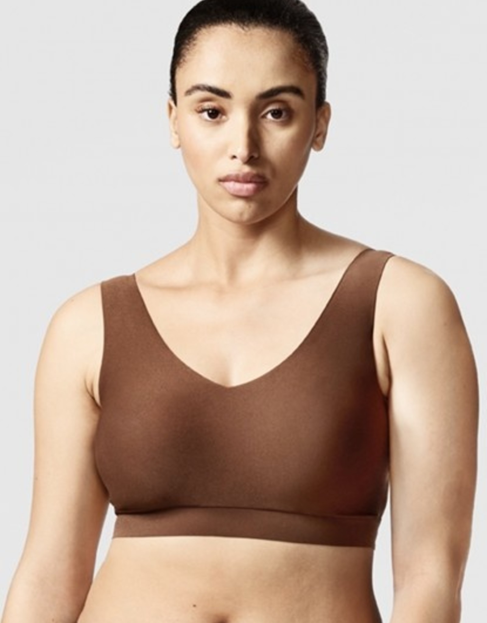 Bigersell Padded Bralettes for Women Front Snap Closure V-Neck