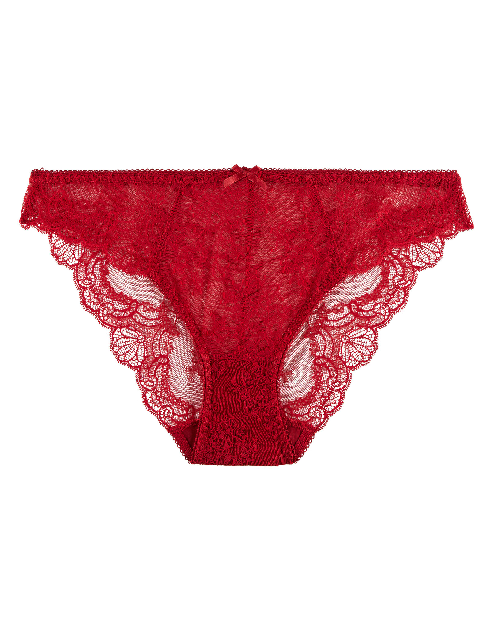 Womens Aubade red Lace Cœur à Corps Briefs