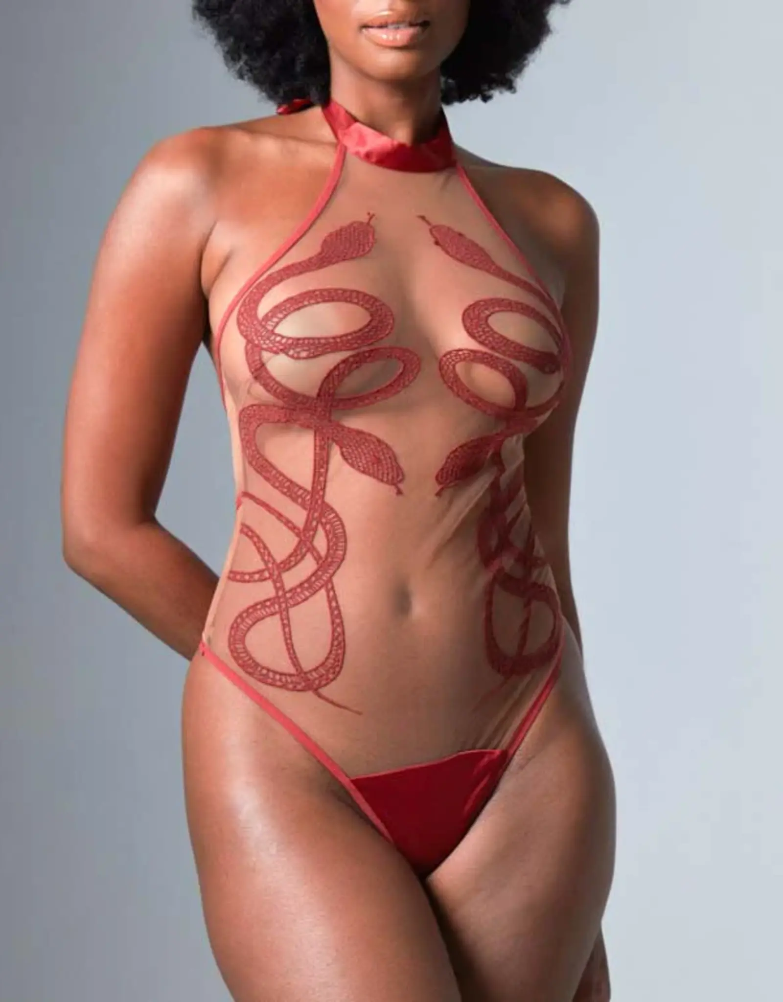 Medusa High Waisted Bikini - Oxblood | Thistle and Spire Lingerie