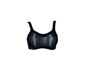 Anita Women's Wire-Free Sports Bra 5529 (Pack Of 2) - Maximum Support, Seamless Cups, Size 32H, Black & White