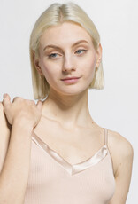 Oscalito Satin-trim V-neck Tank Top 4245