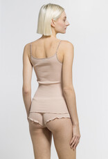 Oscalito Satin-trim V-neck Tank Top 4245