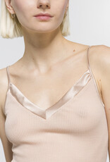 Oscalito Satin-trim V-neck Tank Top 4245