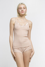 Oscalito Satin-trim V-neck Tank Top 4245