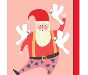 Greeting card Santa