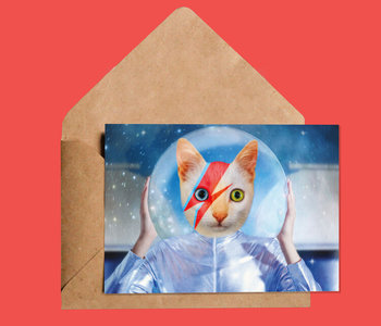 David Cat Greeting Card