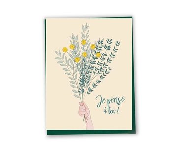 Bilingual greeting cards  - Thinking of you