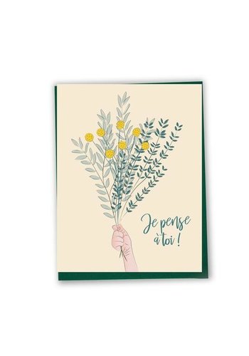 Bilingual greeting cards  - Thinking of you