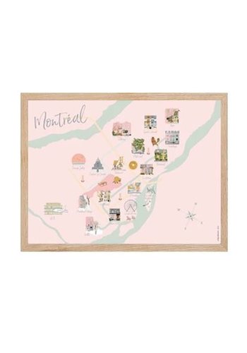Small Map of Montreal 8’’ X 10’’