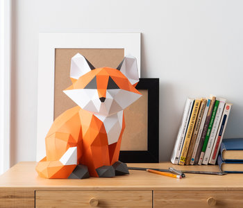 3D Paper Model - Baby Fox