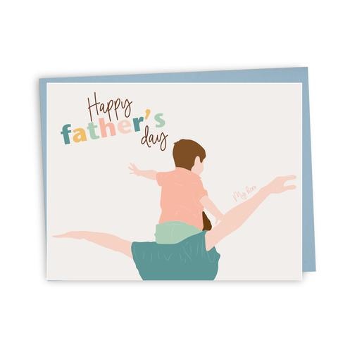 Lili Graffiti Card - Happy father's day