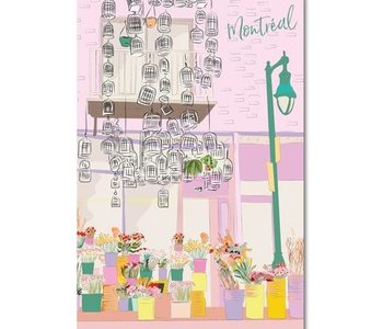 Postal Card - Montreal Flower shop