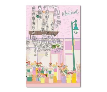 Postal Card - Montreal Flower shop