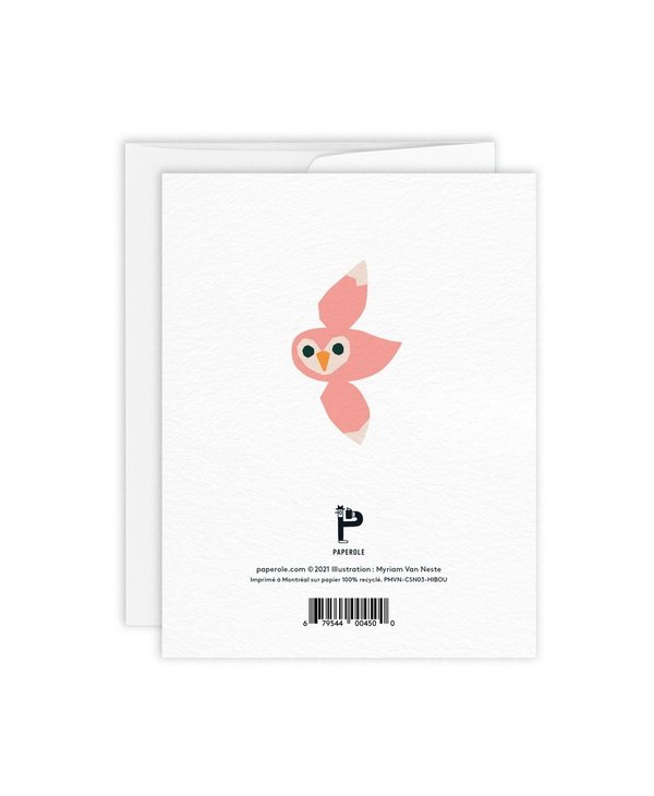 Paperole Hibou Card