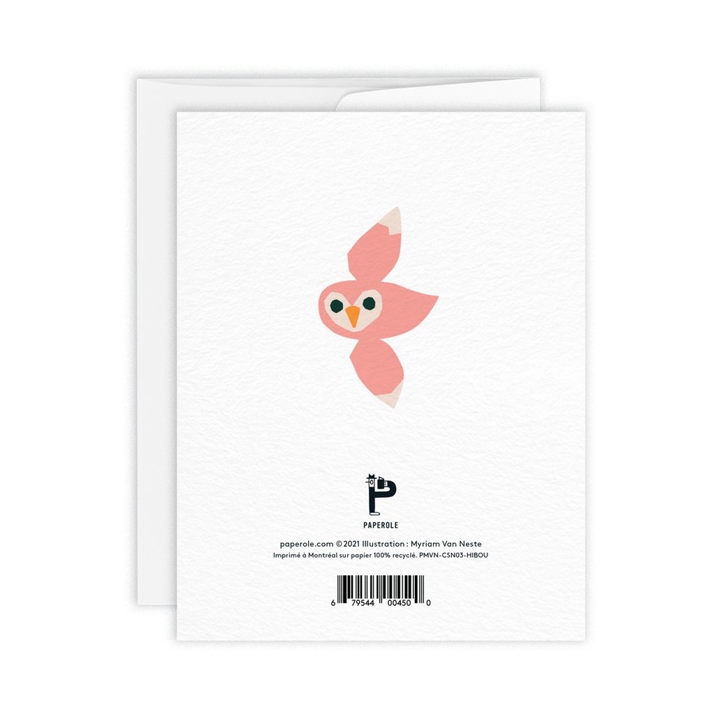 Paperole Hibou Card