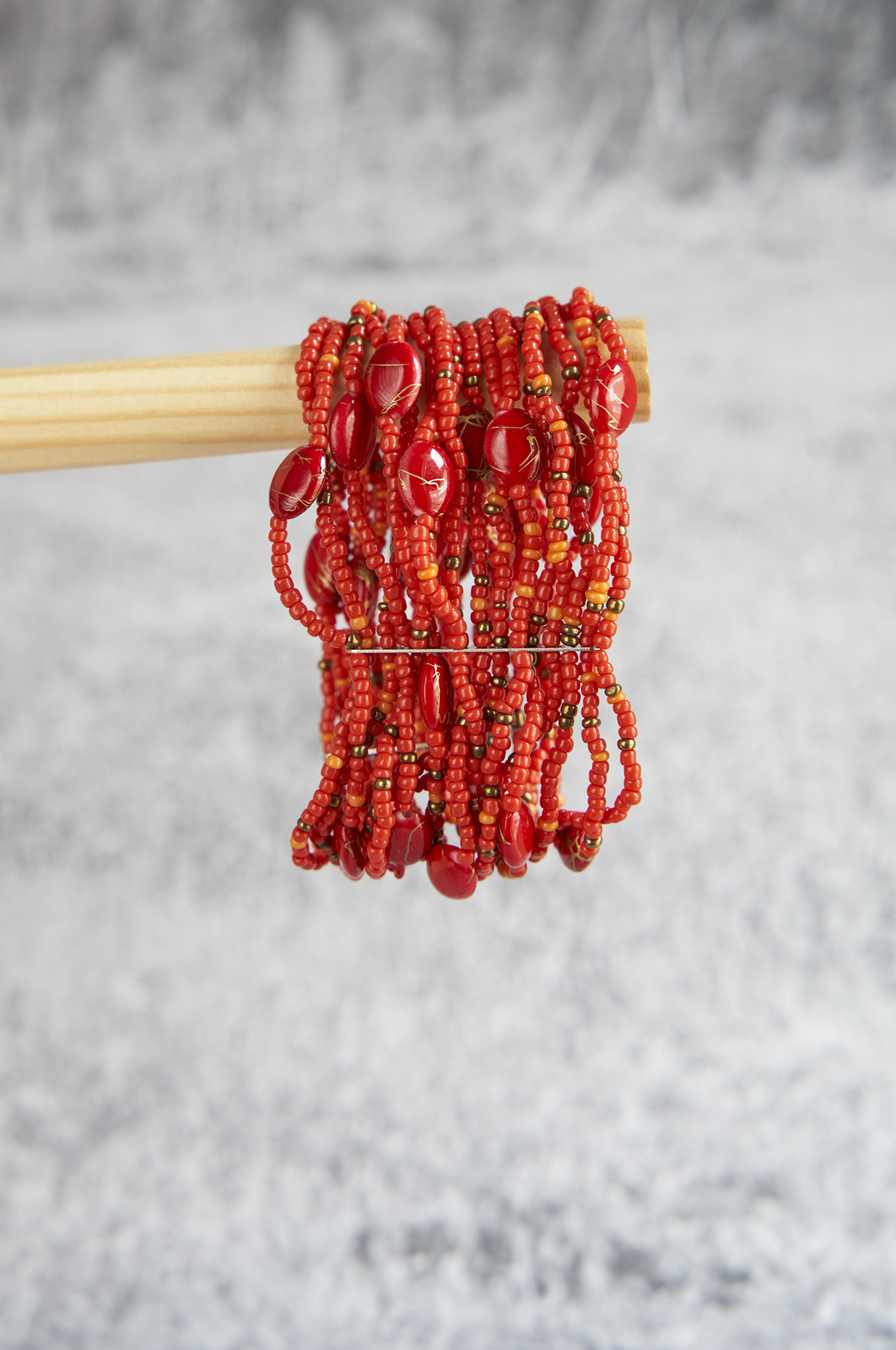 Bracelet - rows of beads