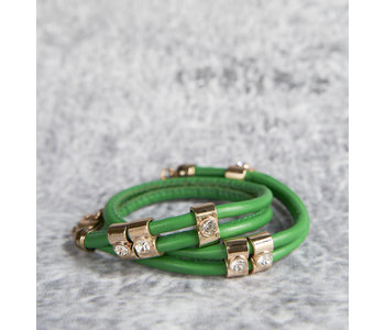 Bracelet- Green leather