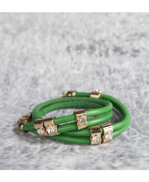 Bracelet- Green leather