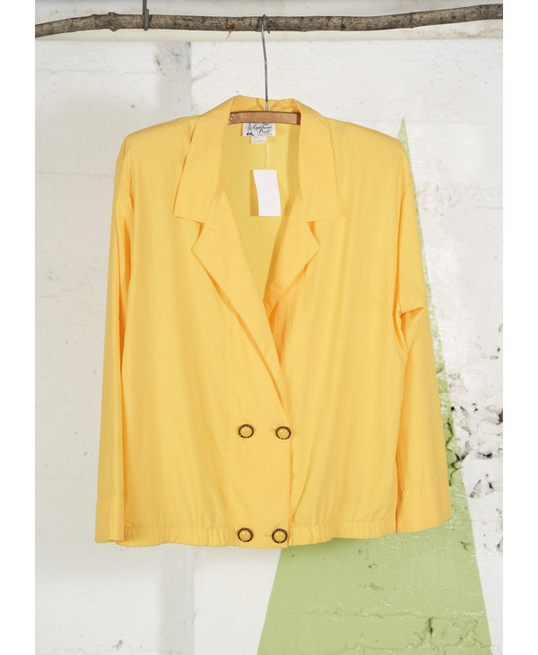 Lightweight lemon yellow blazer