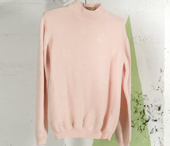 Pink Mockneck Sweater