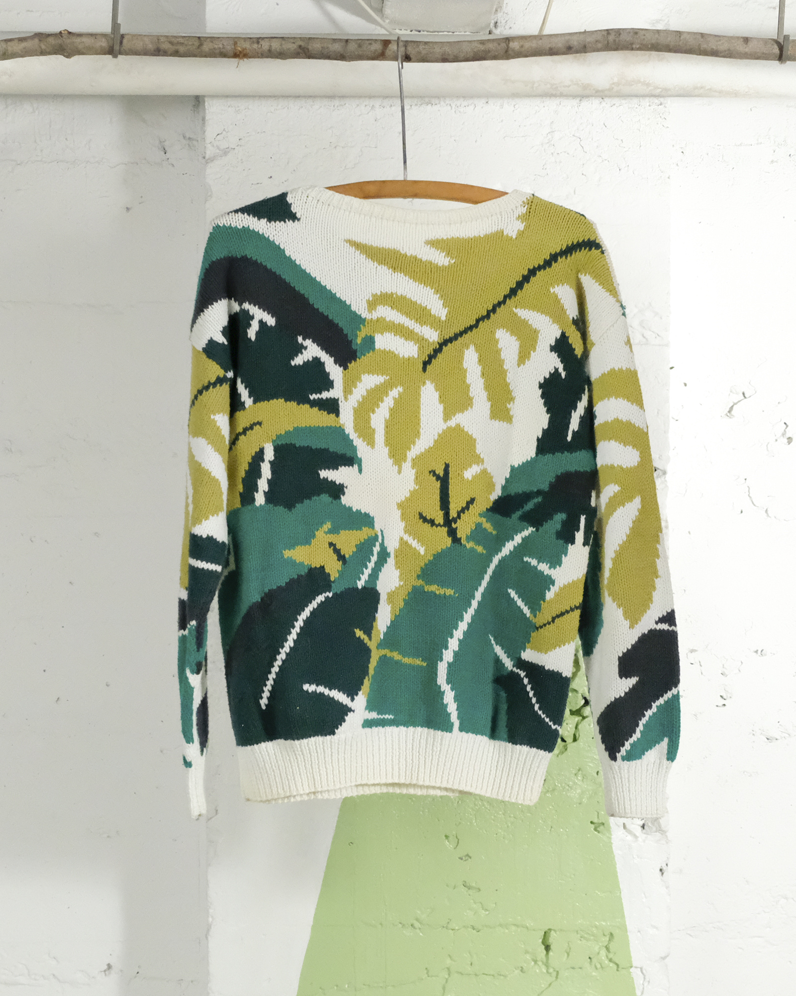 90’s leaves knit Sweater