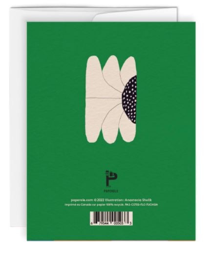 Paperole Carte Flo Fuchsia